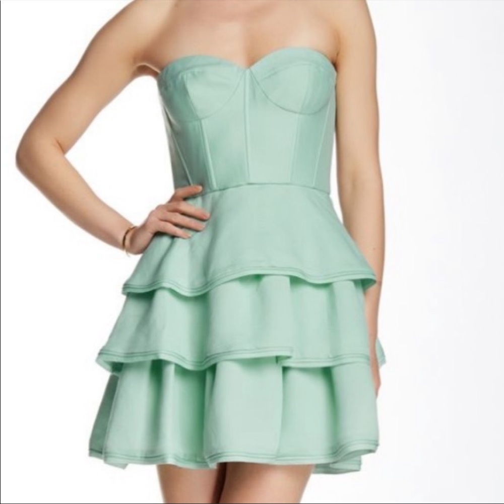 🛒BcbgMaxazria Jacklyn Green Opaline Dress 👗